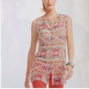 Cabi Avery multi colored sleeveless Aztec top